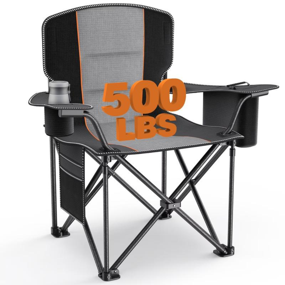 Oversized Heavy-Duty Camping Chair for Adults