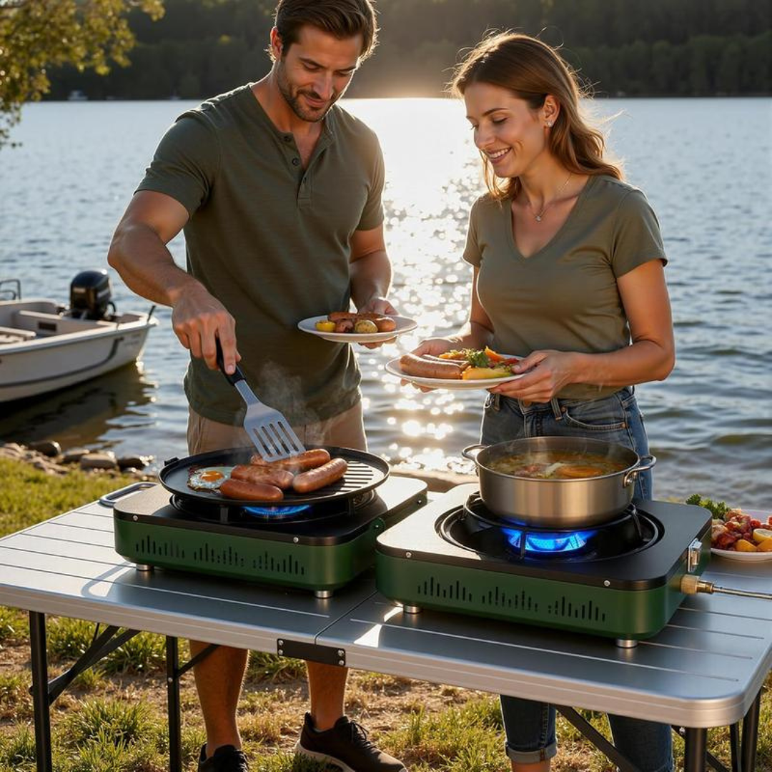 2 Burner Propane Camping Stove