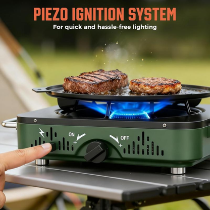 2 Burner Propane Camping Stove