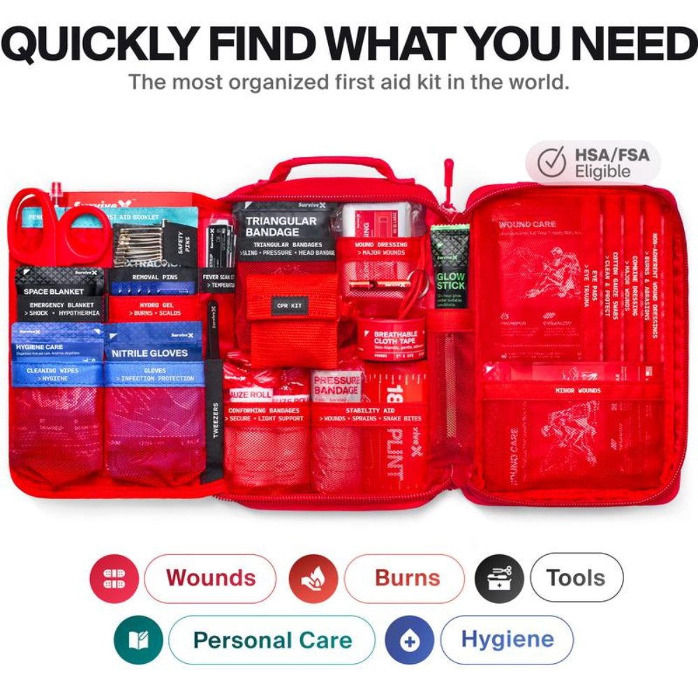 First Aid Kit Ideal for Car, Travel & Home