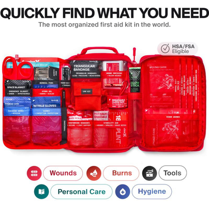 First Aid Kit Ideal for Car, Travel & Home