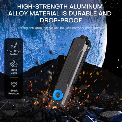 1500 Lumens Rechargeable Flashlight with Green Laser