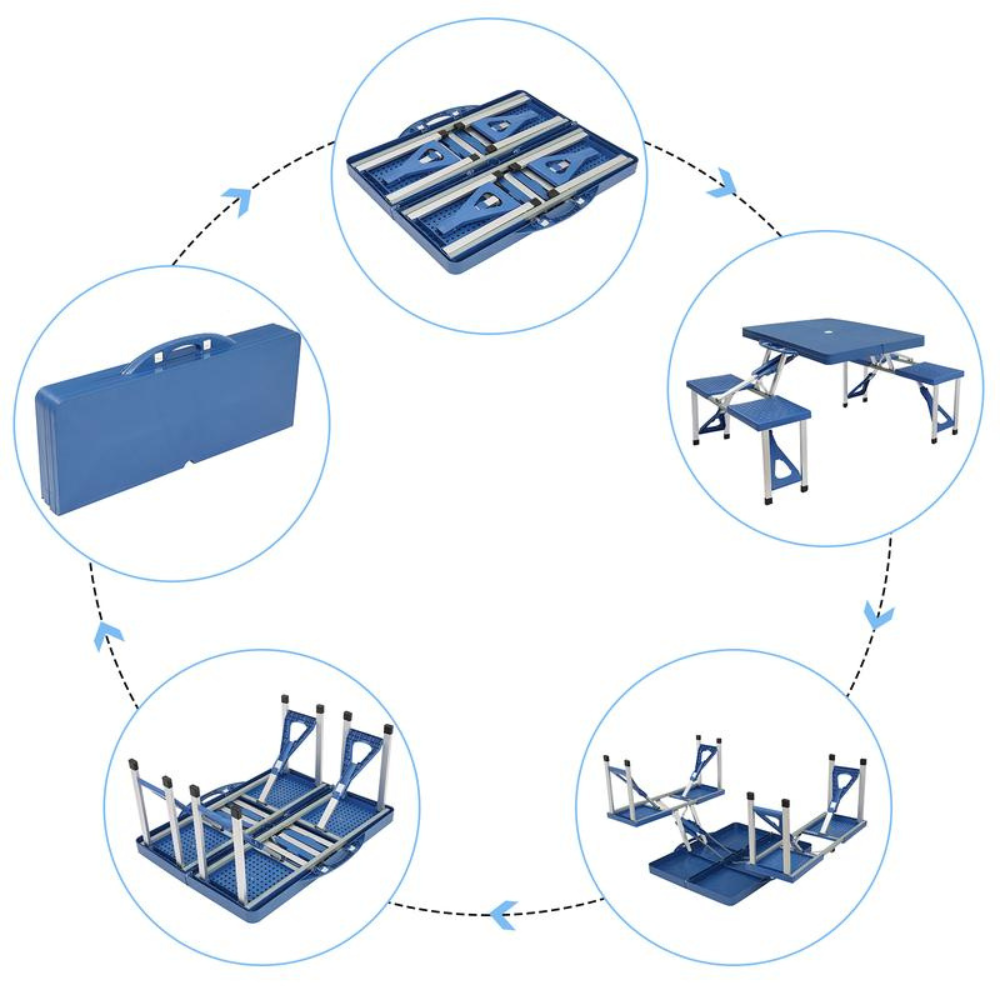 4Ft Portable Folding Picnic Table