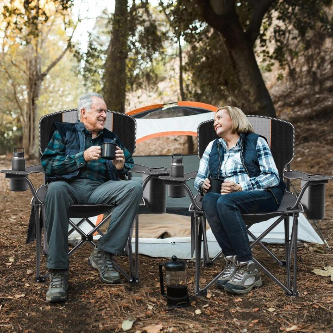 Oversized Heavy-Duty Camping Chair for Adults