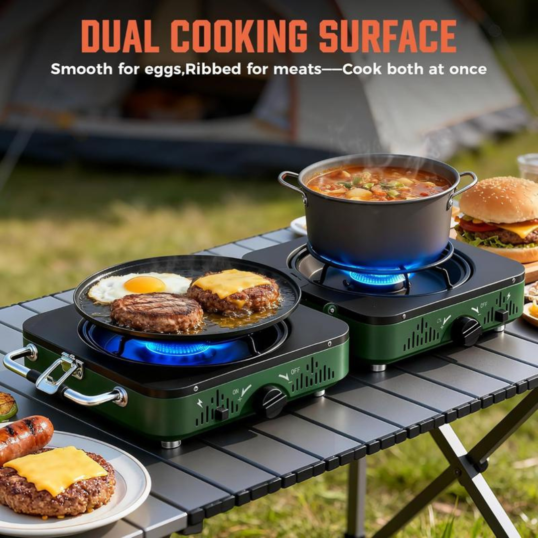 2 Burner Propane Camping Stove