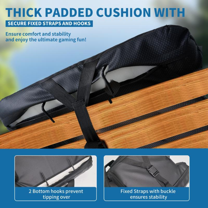 Heated Massage Seat with Back & Arm Support