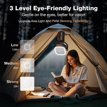 Camping Fan with Detachable Tripod