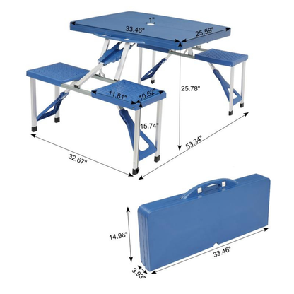 4Ft Portable Folding Picnic Table